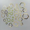 Hexagon Shape Acrylic Wall Sticker