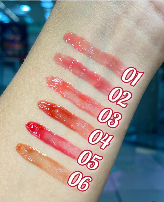 Hudamoji Jelly Glow Lip Gloss 6pcs