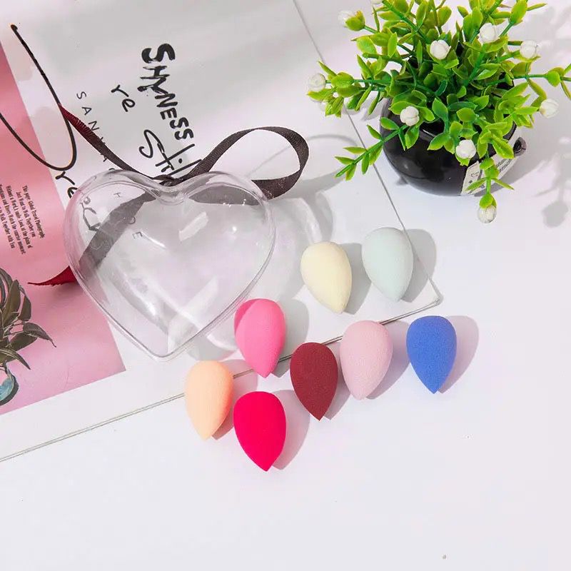 Make Up Sponge 6 Puff In 1 Heart Box