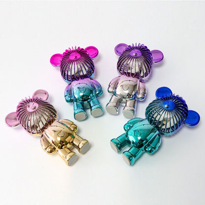 Cute Bear Shape USB Rechargeable Mini Hand Fan