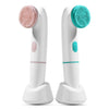 Portable Electric 2in1 Sonic Facial Cleansing Brush Silicone Face Scrubber