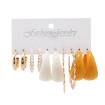 Fashion Jewellery 7 Pairs Hoop Earring Card