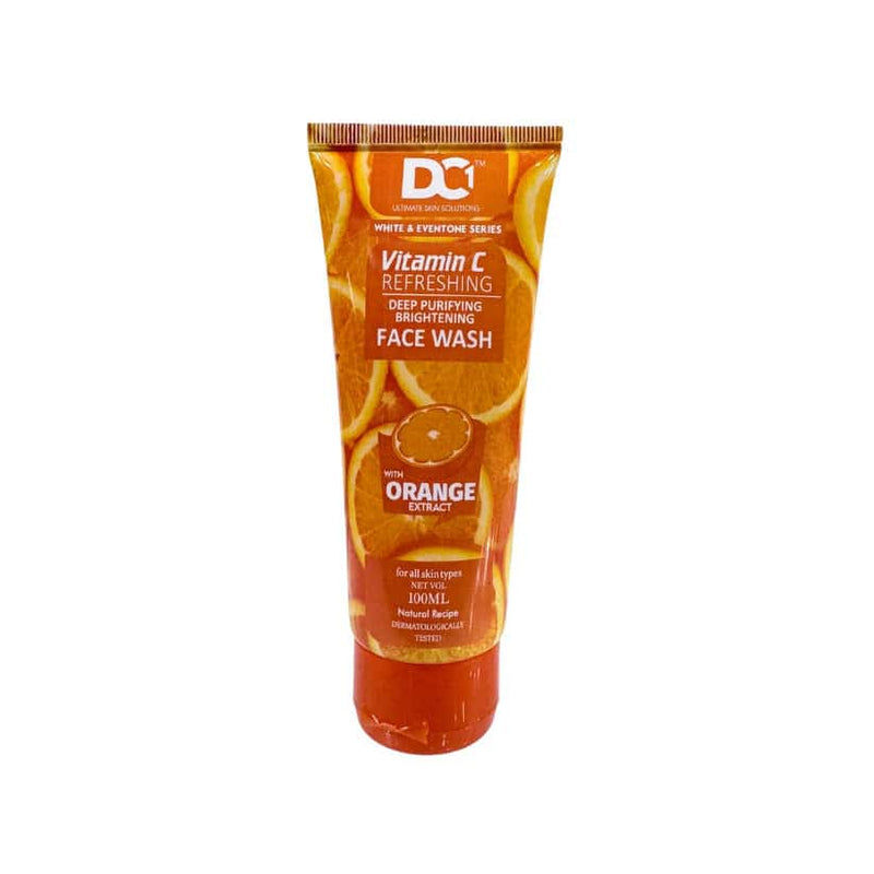 DC Ultimate Skin Solution Vitamin C Refreshing Face Wash With Orange Extract Massage Cream Tube