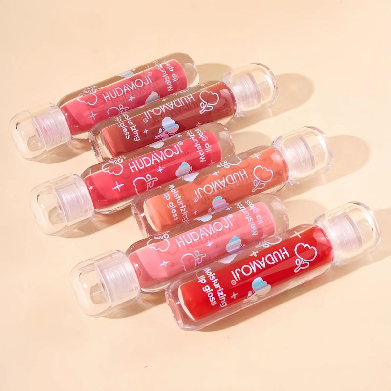 Hudamoji Glow  Lip Gloss Set (6pcs)