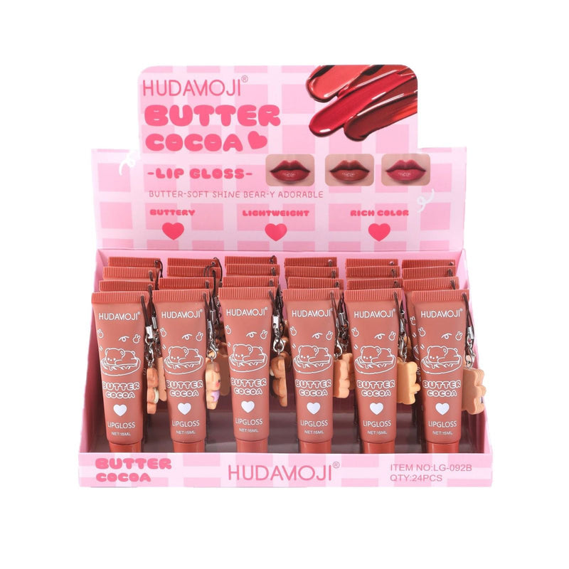 Hudamoji Cocoa Butter Bear Tube Lip Gloss 6pcs