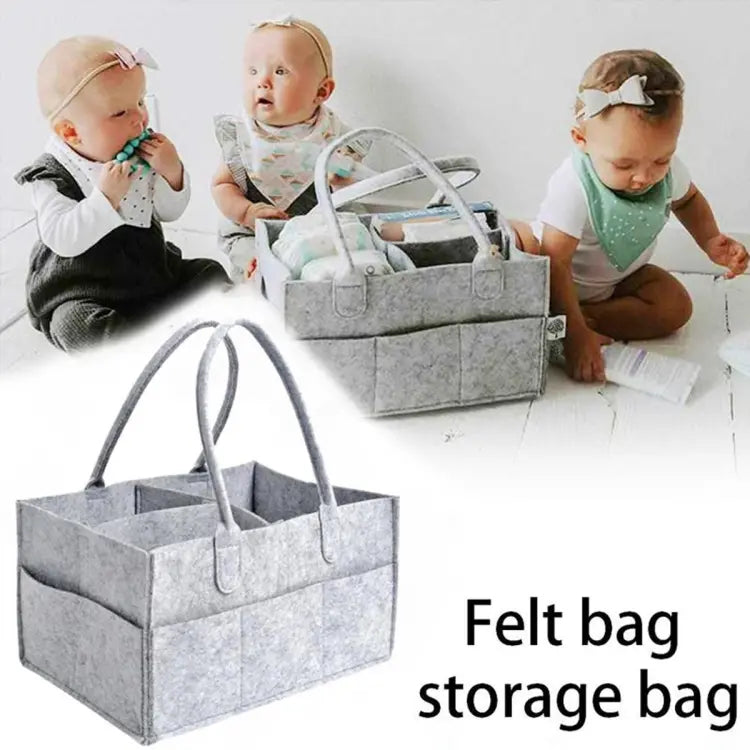 Foldable Baby Diaper Caddy Organizer Storage Basket