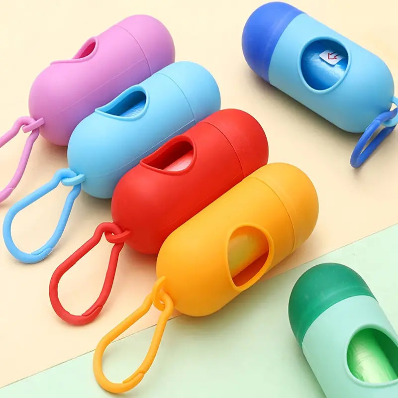 Capsule Shaped Pet Waste Bag Pamper Refill Dispenser Garbage Bag