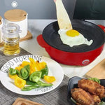 Electric Frying Pan Non Stick Grill Pan Smokeless Cooking Pan