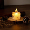 Clear Crystal Led Tealight Candle Light Battery Operated