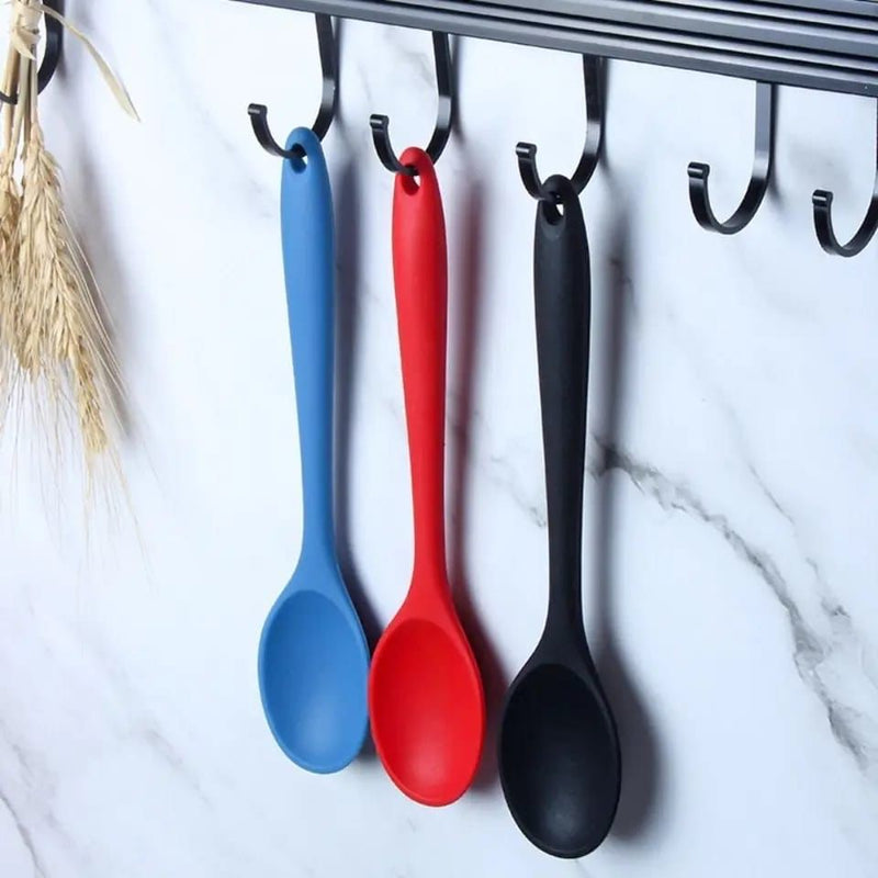 Silicone Spoon Heat Resistant Nonstick Stirring Scoop Mixing Cookware