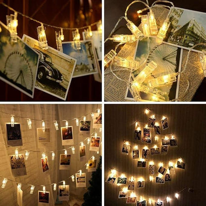 Plastic LED Photo Clip Paper Clip Battery Operated Fairy Light