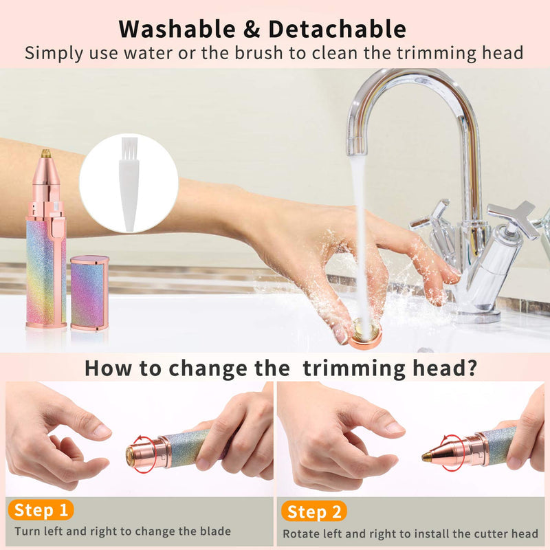 2-in-1 Electric Hair Remover & Trimmer for Women