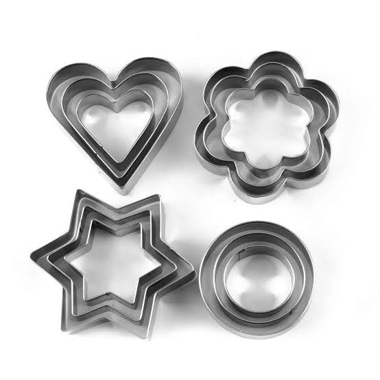 Stainless Steel Biscuit Cookie Cutter DIY Mold 12Pcs Set