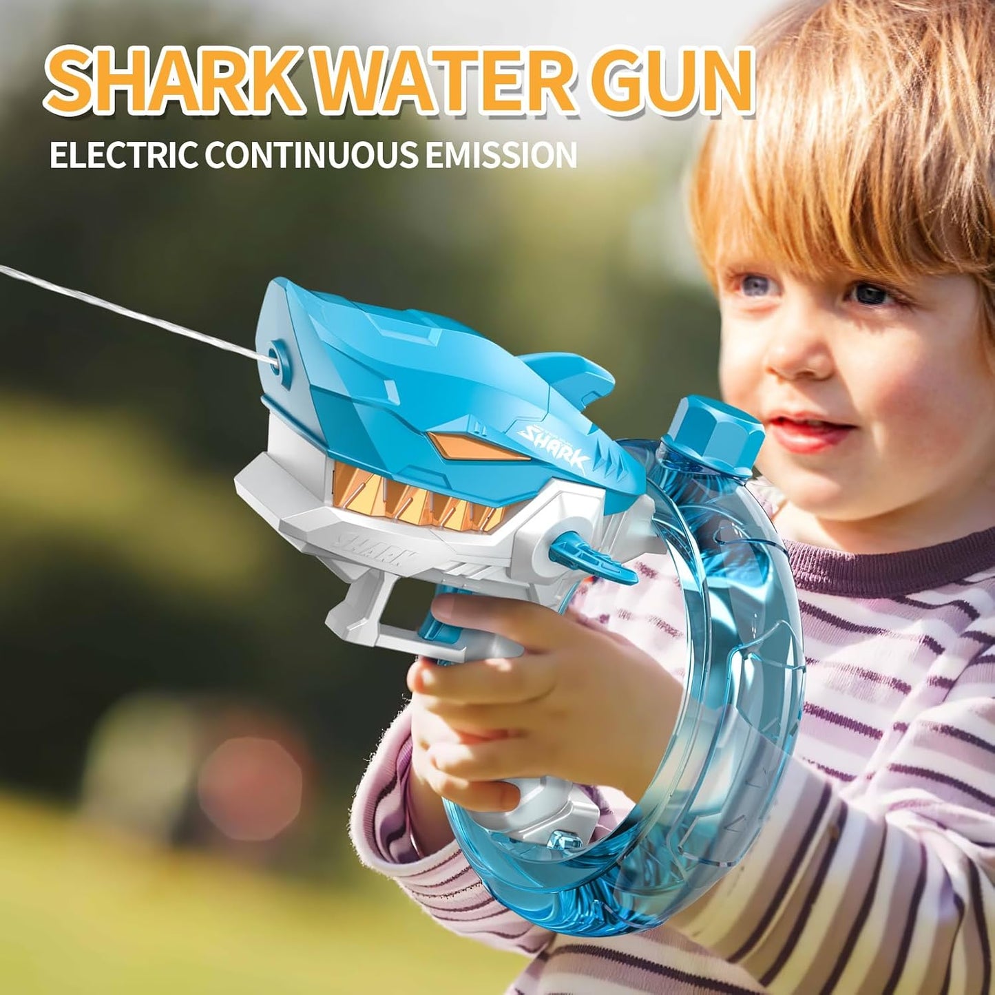 Rechargeable Electric Shark Spray Long Range Water Gun For Kid