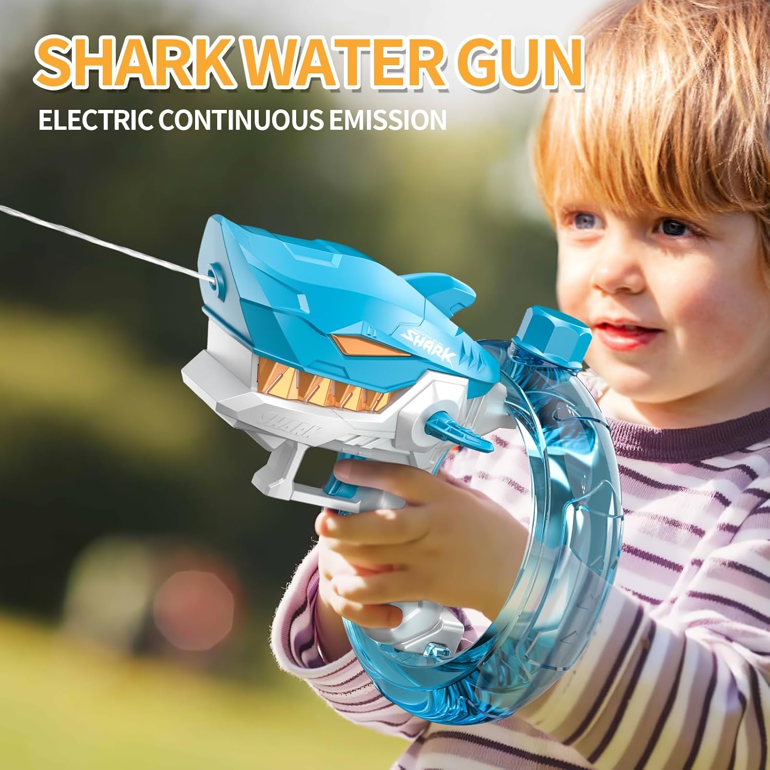 Rechargeable Electric Shark Spray Long Range Water Gun For Kid