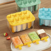 Leak-Proof Silicone Ice Cream Popsicle Mold Includes 8 Sticks