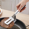 2in1 Cooking Double Sided Spatula Steel Tong