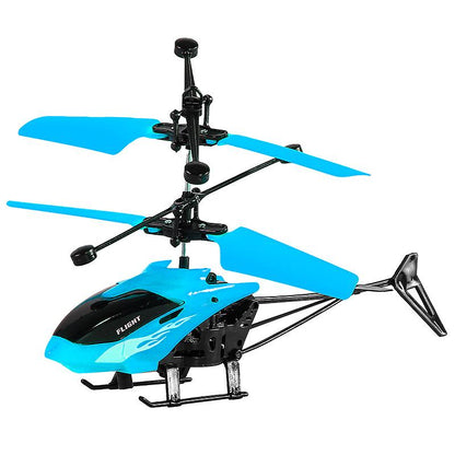 Mini Rechargeable Induction RC Helicopter Aircraft Airplane Toy