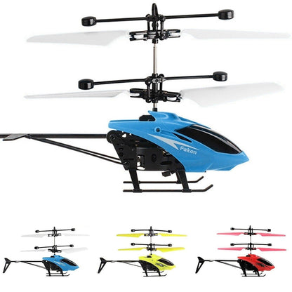 Mini Rechargeable Induction RC Helicopter Aircraft Airplane Toy