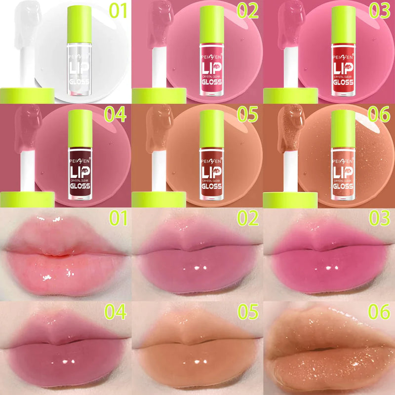 Peinfen Crystal Clear 6 Colors Lip Gloss Set