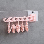 Multifunctional Folding Magic Sticky Rotating Hanger Wall Mount