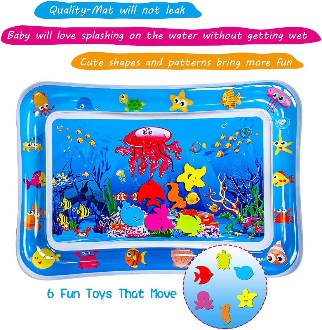 Baby Inflatable Tummy Time Mat Premium Water Play Mat for Infants Kids Boys Girls (High Quality)