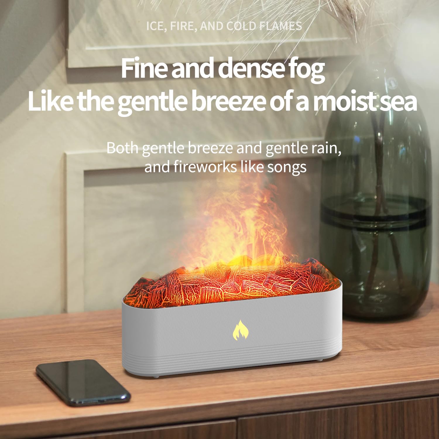 Aromatherapy Volcano Flame Bliss Diffuser Ultrasonic Humidifier