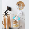 360 Rotating Folding Hook Wall Mount Space Saving Kitchen Hanging Utensil Holder