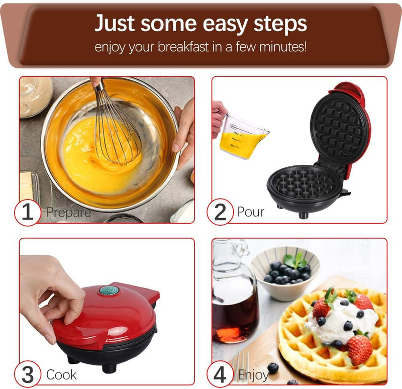 Mini Waffle Maker Machine Non Stick