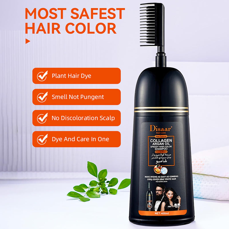 Disaar Hair Dye Shampoo With Comb