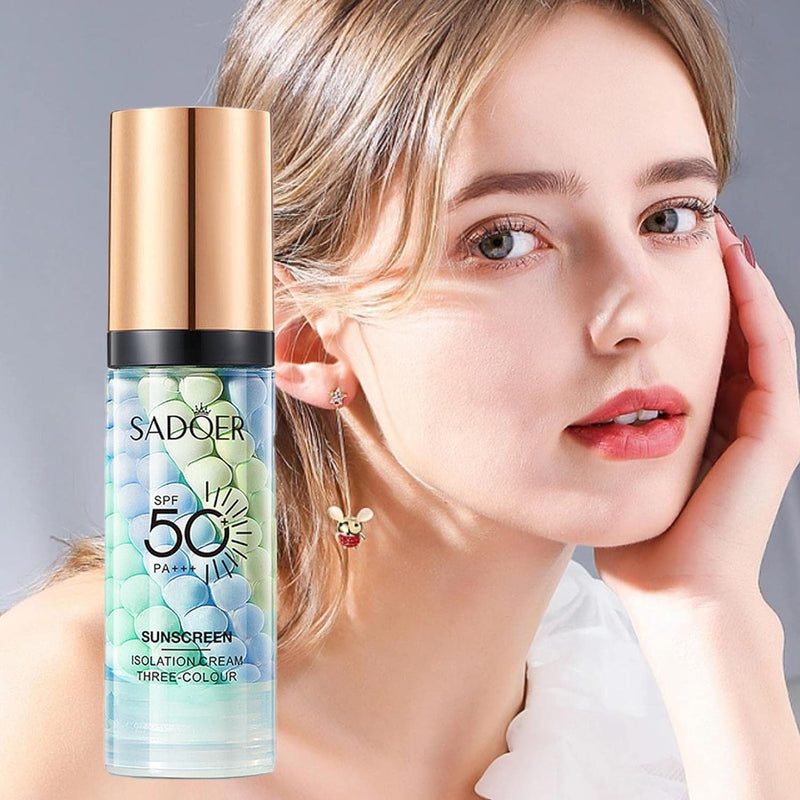 Sadoer SPF 50+ PA+++ Sunscreen Isolation Cream Three Color