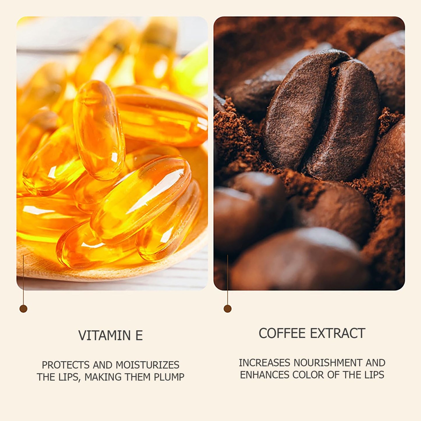 VENZEN Caffeine Moisturizing Tender Lip Cream Elastic Radiant Charm Coffee Lips Care