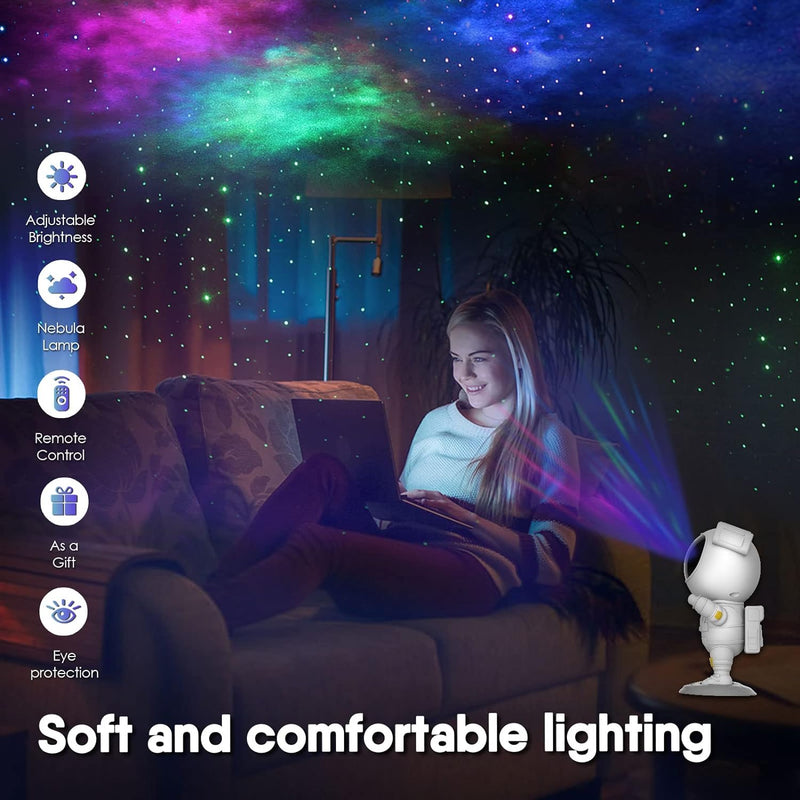 Astronaut Light Projector Galaxy Star Cute Cool Night Light