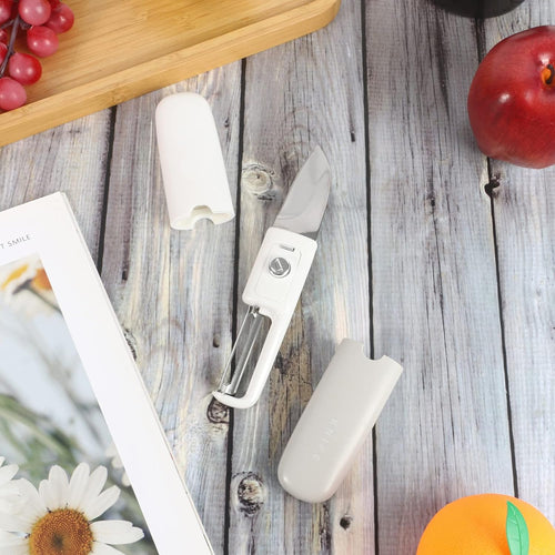 Multifunctional Stainless Steel 2in1 Fruit Knife And Peeler