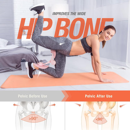 Thigh Master Hip and Pelvis Trainer for Women Pelvic Floor Strengthening Device Women with Resistance Band Exercise Equipment Set For Home&nbsp;