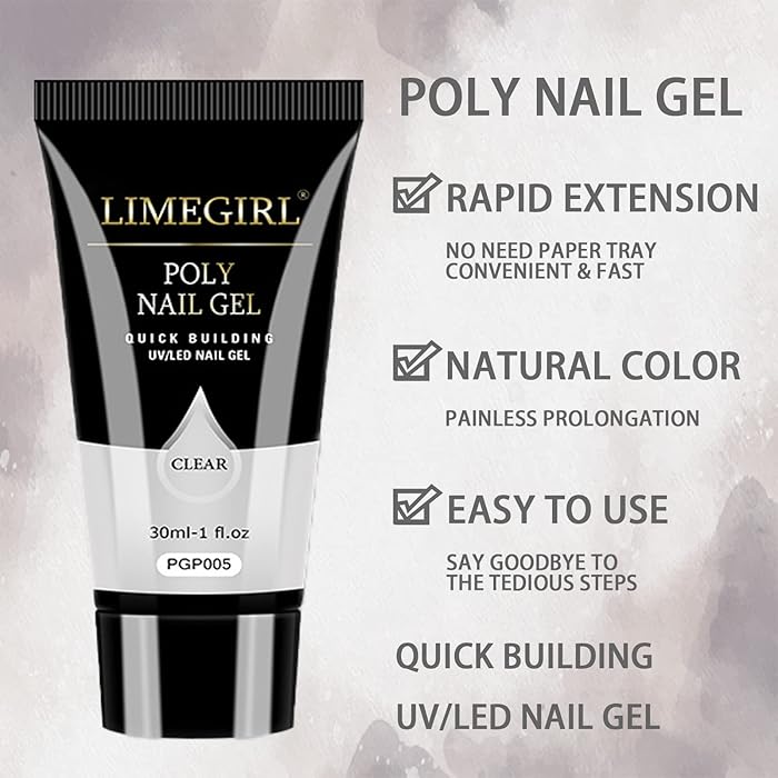 Lime Girl Poly Nail Gel PGP005 Clear