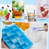 24 Grids Silicone Large Ice Cube Candy Chocolate Jelly Cookie Tray Mold With Lid