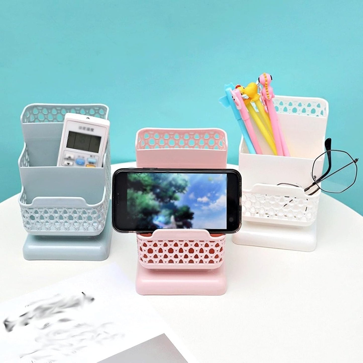 Multifunctional Desktop Pen Storage Box Pencil Brush Pot Pen Holder