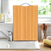 Bamboo Wooden Cutting Board With Stainless Steel Handle