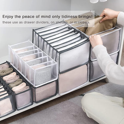 Seven Pocket Multipurpose Organizer Socks Underwear Storage Box Drawers Divider