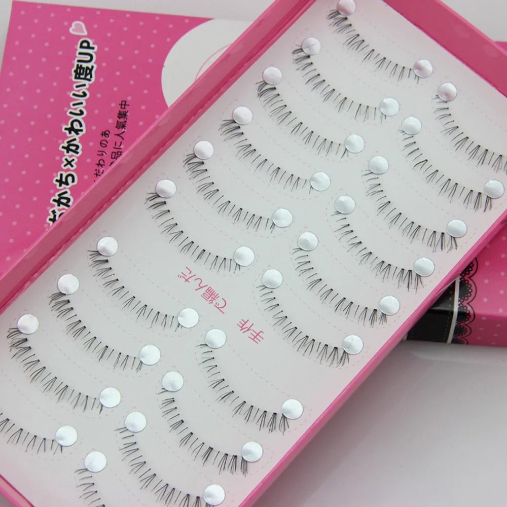 10 Pairs Lower Under Bottom Eye Lashes Extension False Eyelashes