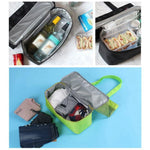 2in1 Double Layer Mesh Storage Picnic Bag With Insolated Cooler Portion