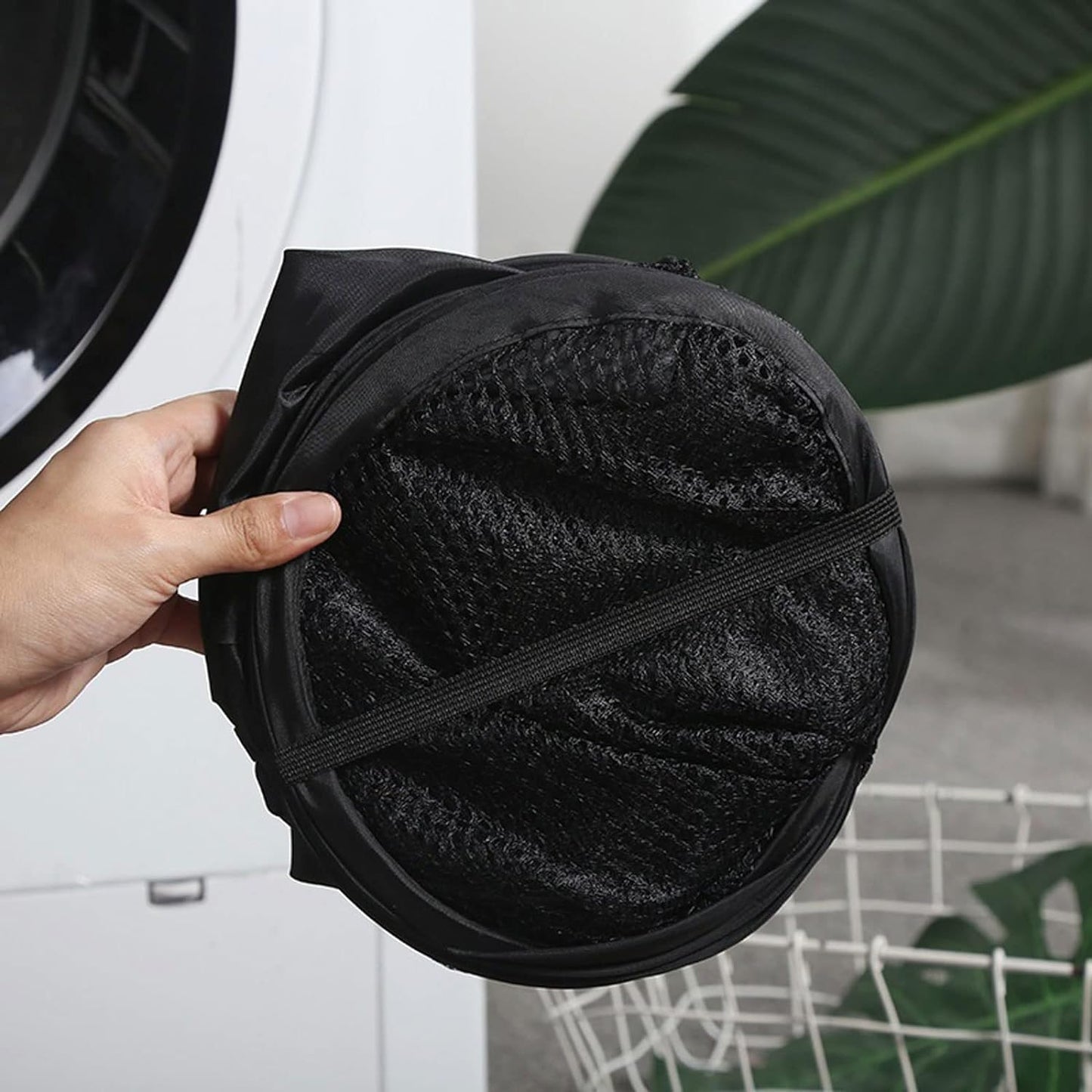 Foldable Rectangle Mesh Storage Laundry Basket