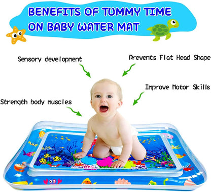 Baby Inflatable Tummy Time Mat Premium Water Play Mat for Infants Kids Boys Girls (High Quality)