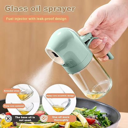 Oil Sprayer Food Grade Leakproof Glass Oil Spray Bottle 180ml
