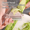 3 In 1 Multipurpose Handheld Stainless Steel Vegetable And Fruit Peeler With 3 Rotary Detachable Sharp Blades