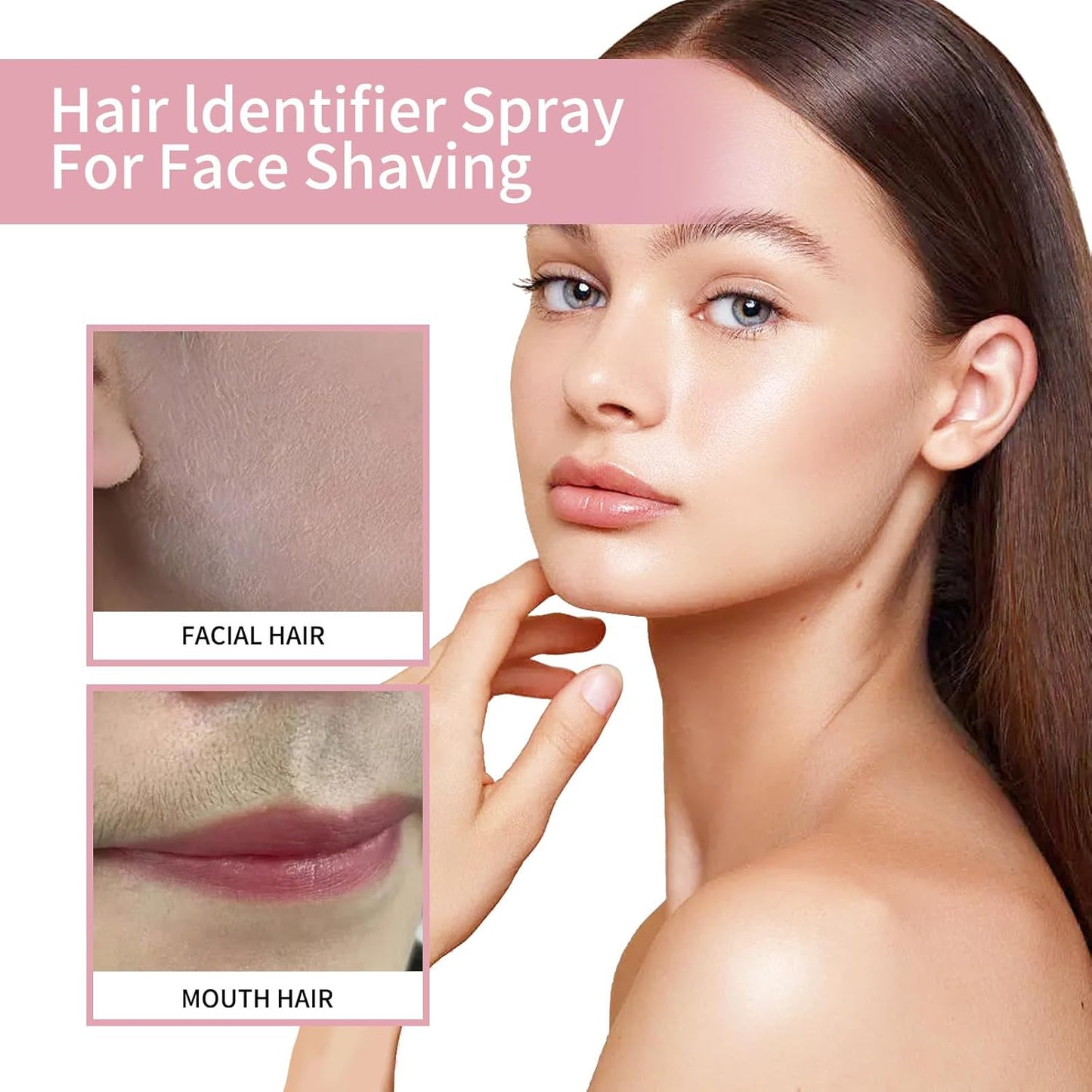 Hair Identifier Spray For Face Shaving Hair Removal Spray For All Skin Type