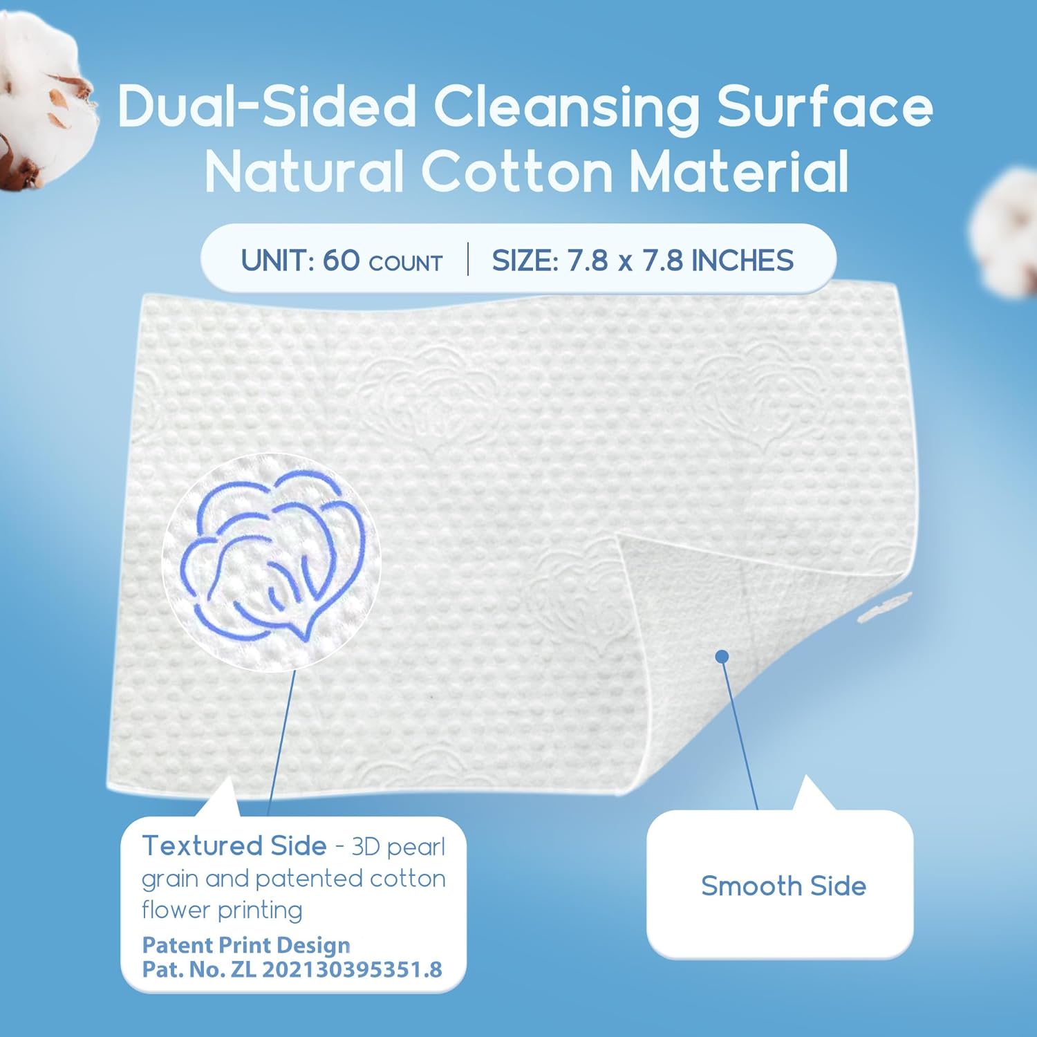 Cotton Soft Disposable Face Towel Face Cleansing Wipe Tissue