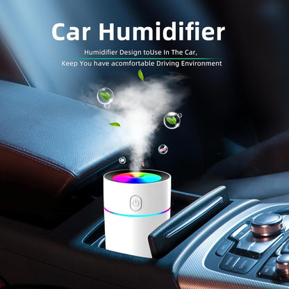 Car Humidifier Colorful Small Humidifier Portable Car Air Diffuser Stylish Humidifier For Car Air