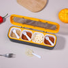 Multifunctional 4 Grids Spice Jar Seasoning Box With Moisture Proof Transparent Lid